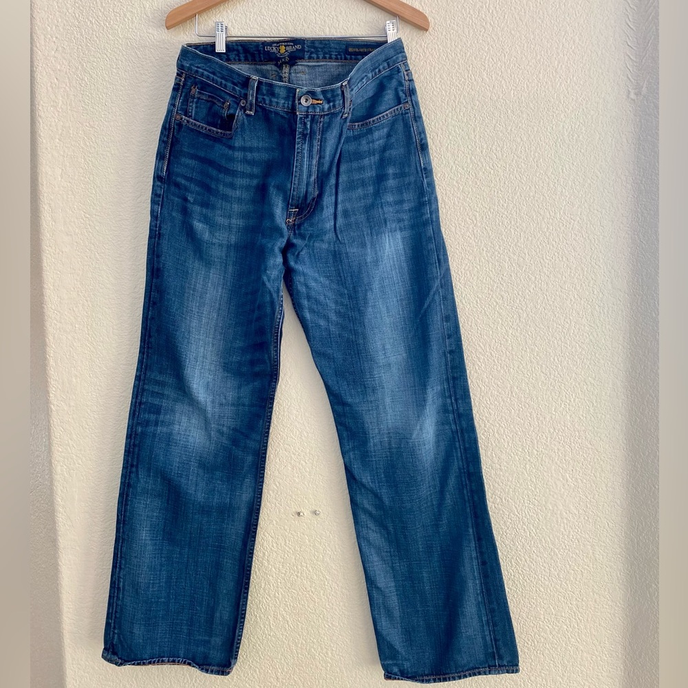Lucky Brand 181 Dark Wash Relaxed Straight W34 x L32